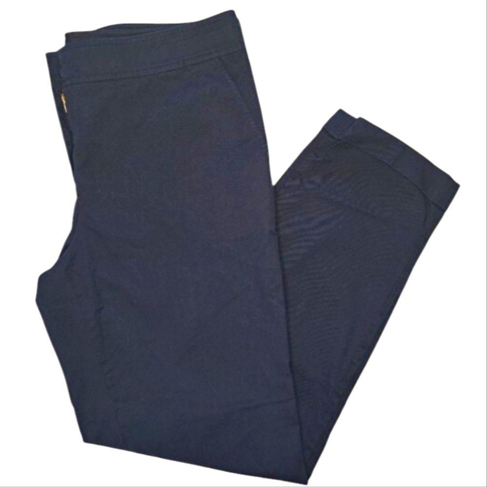 Tory Burch Navy Blue Cropped Pants Size 10